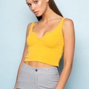 Brandy Melville Yellow Tank